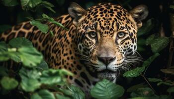 majestueus groot katten in de wild jaguar, tijger, luipaard, Jachtluipaard gegenereerd door ai foto