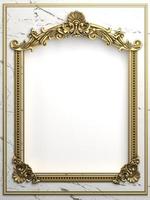 klassieke gouden frame barokke stijl omslagprentbriefkaar foto