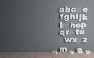 alfabet op de muur foto