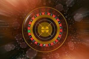 klassiek roulette wiel spel foto