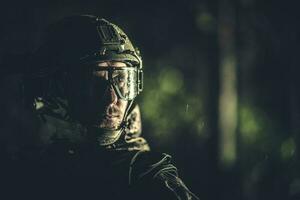 strijd veld- soldaat portret foto