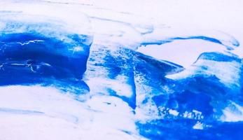 verf penseelstreek textuur achtergrond van blauwe aquarel foto