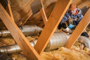 lucht ventilatie isolerend baan foto