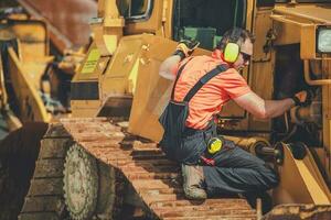 bulldozer professioneel monteur foto