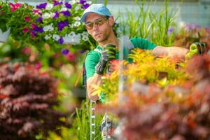 tuin afdeling arbeider foto