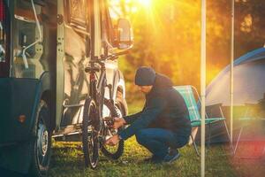 vallen camping tijd foto