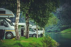 toneel- rv park camping foto