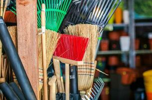 huis en tuin schoonmaak gereedschap foto