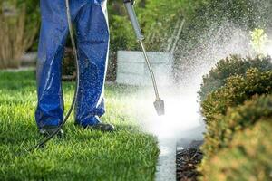 macht het wassen tuin elementen foto