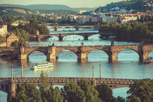 de Praag bruggen foto