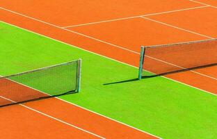 tennis rechtbank detailopname foto