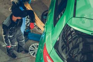 auto monteur reparatie station foto