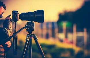 fotograaf in de veld- foto