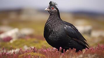 portret vogel Aan de heuvel ai generatief foto