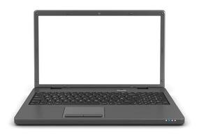 zwart laptop 3d geven foto