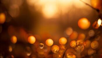 gouden vlammen verlichten winter viering buitenshuis helder lit gegenereerd door ai foto