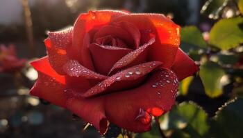 een levendig tulp bloesems in een vaas gegenereerd door ai foto