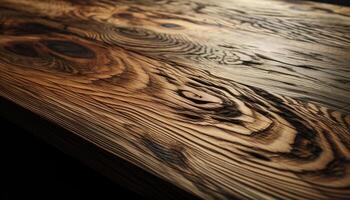geel geknoopt hout plank voegt toe rustiek charme binnenshuis gegenereerd door ai foto