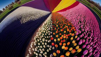 levendig kleuren kolken in abstract natuur ontwerp gegenereerd door ai foto