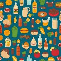 voedsel patroon, voedsel textuur, gezond voedsel patroon, generatief ai foto