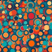kleurrijk cirkel patroon, cirkel patroon, textuur, cirkel achtergrond textuur, generatief ai foto