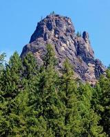 bos spits eagle rock noorden umpqua rivier ten oosten van glijden of foto