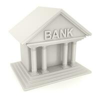 wit bank symbool foto
