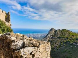 saint hilarion kasteel kyrenia cyprus foto