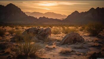 majestueus berg top geërodeerd door dor klimaat gegenereerd door ai foto