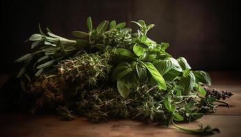 vers knoflook voegt toe een geparfumeerd kruiderij naar gezond vegetarisch maaltijden gegenereerd door ai foto