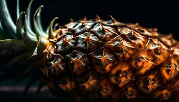 vers, rijp ananas een zoet, gezond tropisch verfrissing gegenereerd door ai foto