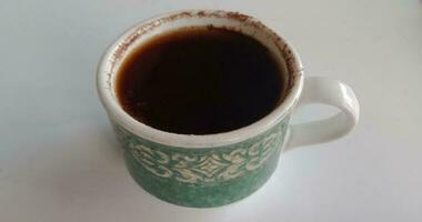 een kopje zwarte koffie foto