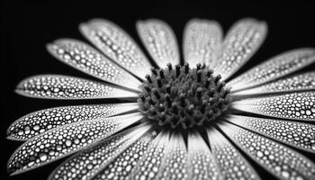 mooi zonnebloem natuur monochroom stijl tafereel gegenereerd door ai foto