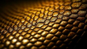 dieren in het wild luxe krokodil leer getextureerde effect in goud gekleurde mode ontwerp gegenereerd door ai foto