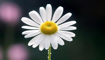 wilde bloemen weide vitrines schoonheid in natuur met geel kamille bloesems gegenereerd door ai foto