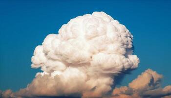 exploderend zon verwarmt fysiek structuur hoog omhoog in Doorzichtig lucht gegenereerd door ai foto