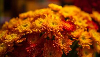 een levendig boeket van multi gekleurde bloemen viert de schoonheid van natuur gegenereerd door ai foto