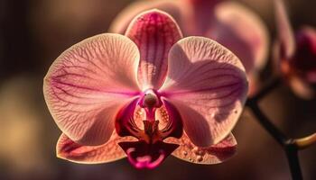 een levendig boeket van multi gekleurde orchideeën, een geschenk van natuur gegenereerd door ai foto