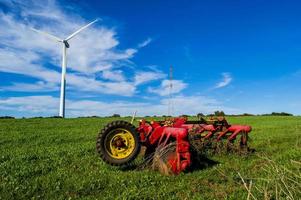 oude landbouwmachines en nieuwe technologieën