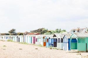 Engelse kanaalstrandhutten foto