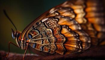 multi gekleurde vlinder vleugel vitrines natuur schoonheid gegenereerd door ai foto