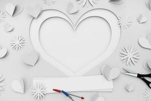 wit hart vorm naar worden gebruikt voor schrijven foto