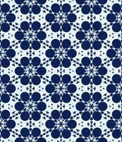 donker blauw bloeiend bloem patroon Aan wit achtergrond foto
