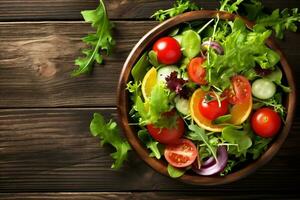 groente vers donker voedsel eetpatroon salade gezond achtergrond vegetarisch groen op dieet zijn. generatief ai. foto