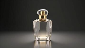 ai generatief. fles parfum elegant stijl voor mannen bespotten omhoog foto