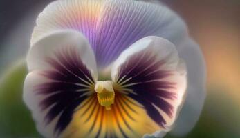 Purper orchidee bloesem delicaat schoonheid in natuur gegenereerd door ai foto