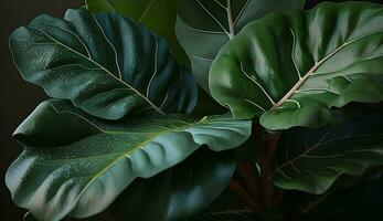 vers groen bladeren natuur behang biologisch decoratie gegenereerd door ai foto