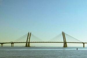 tuimelschakelaar brug aan de overkant de baai, western hoge snelheid diameter foto