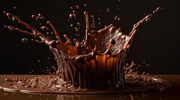 chocola water verspreiding wereld chocola dag juli 07 generatief ai foto