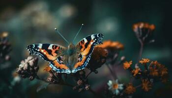 vlinder vleugel patronen onthullen natuurlijk schoonheid buitenshuis gegenereerd door ai foto